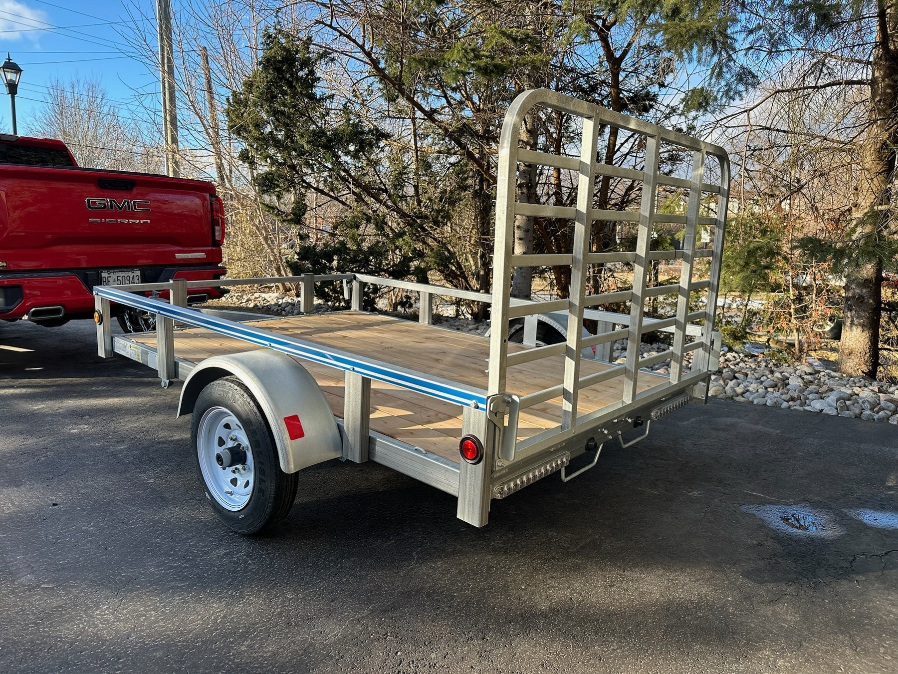 5x8’ galvanized cargo utility trailer photo 2