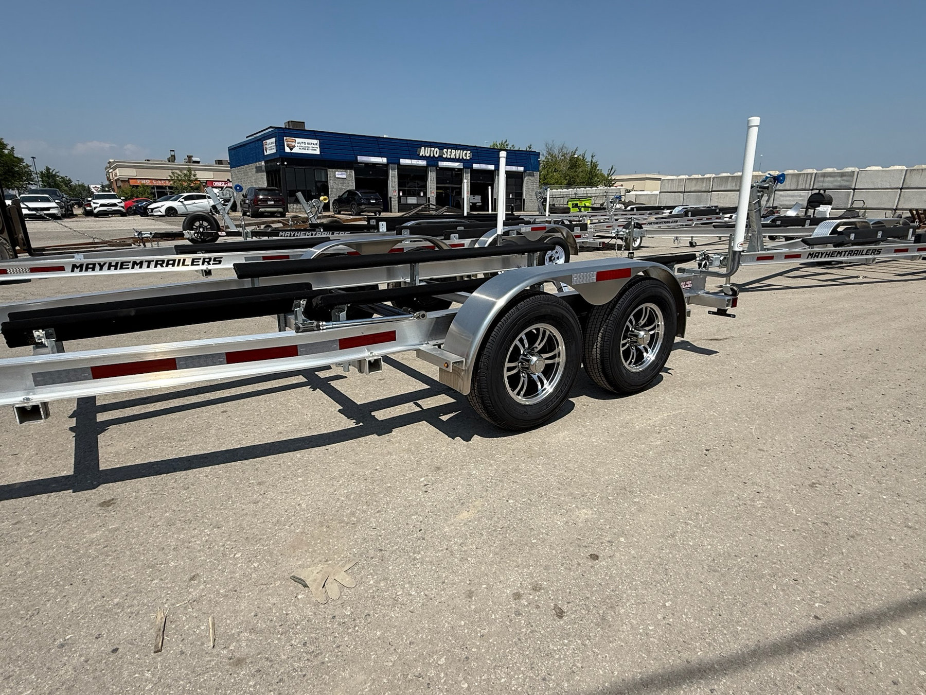 7,000lb Tandem Alumimum Wake / Ski Boat Trailer with Notch photo 2